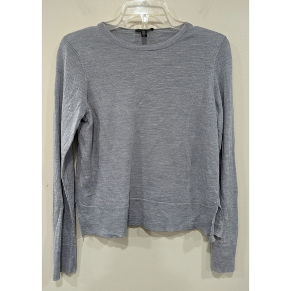 Eileen Fisher Light Blue Italian Yarn Long Sleeve Top Small - Picture 1 of 3